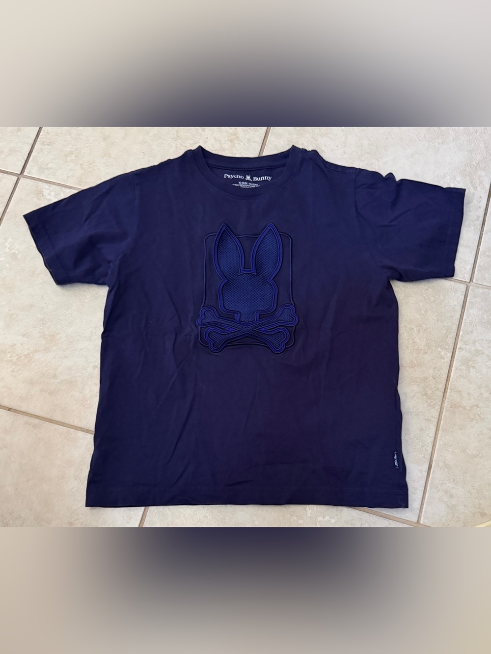 Psycho Bunny Boys Navy Logo Short Sleeve Tee